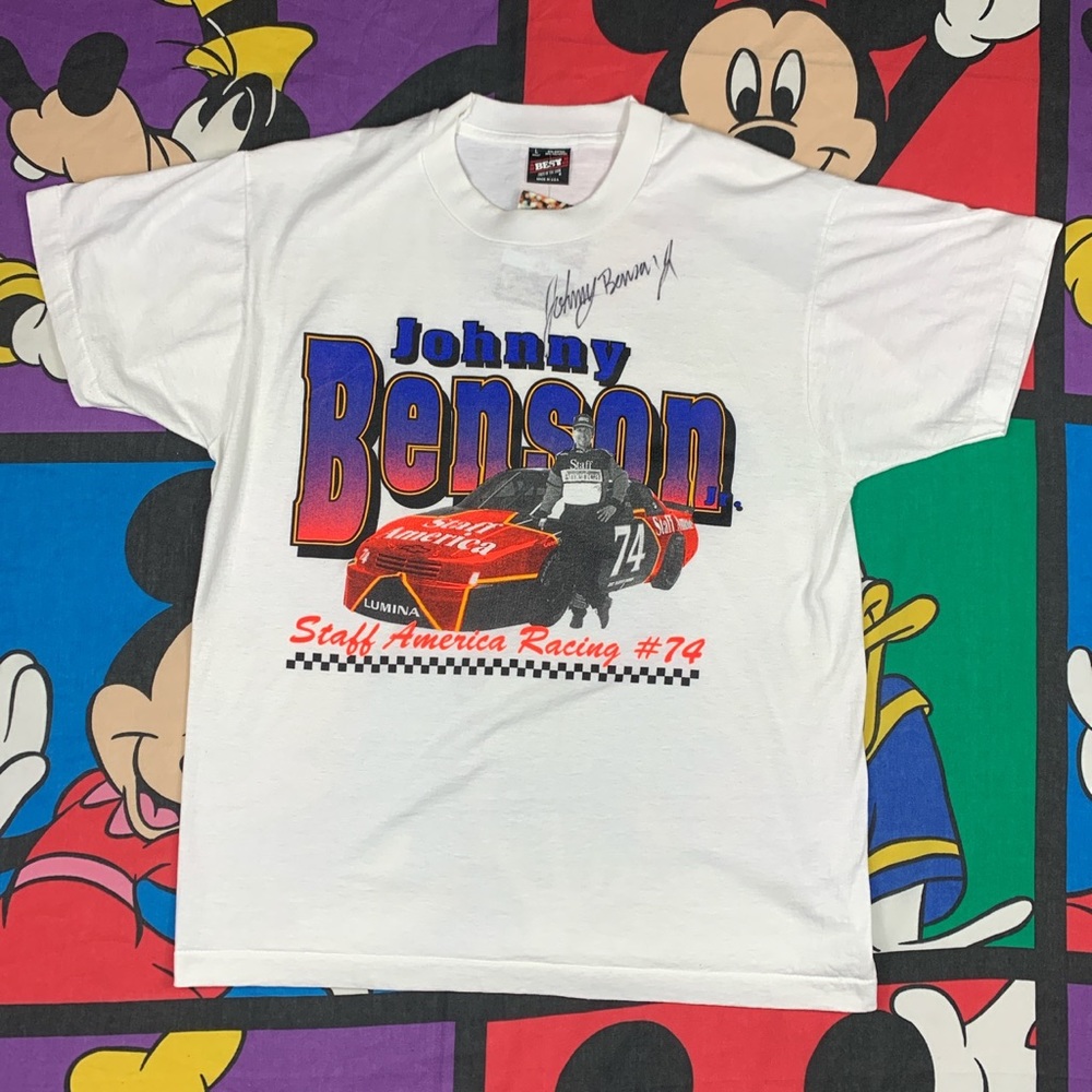 90s NASCAR Johnny Benson Racing T Shirt